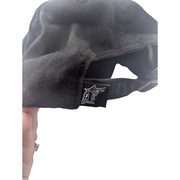 Florida Marlins Est. 1993 Genuine MLB Hat Black & Beige Adjustable Strapback - Picture 8 of 9